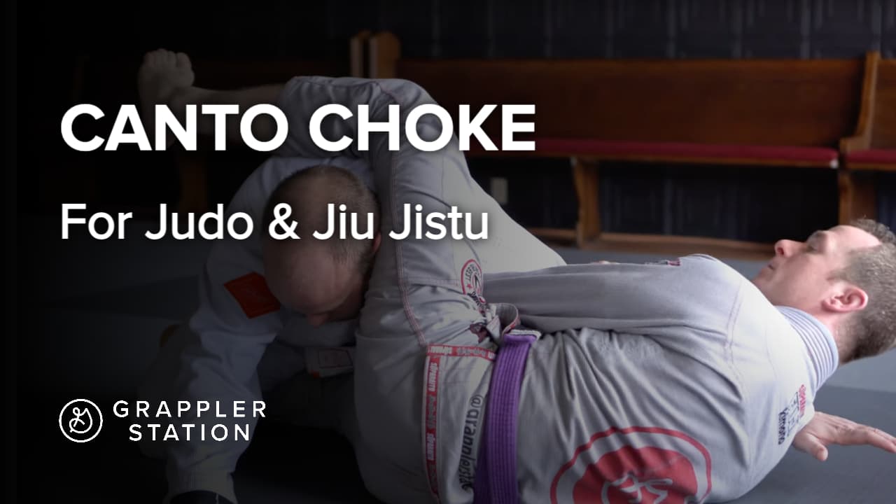 Canto Choke Ashi Jime, for Jiu Jitsu and Judo Grappler Station